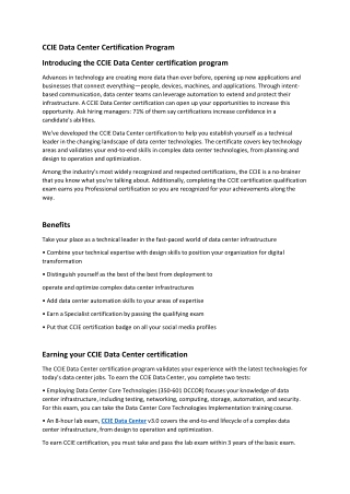 CCIE Data Center