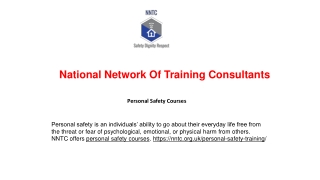 Personal Security Training