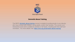 Best Domestic Abuse Training
