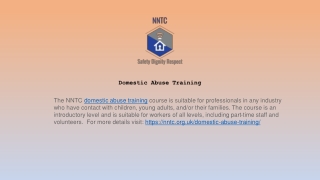 Best Domestic Abuse Training