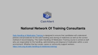 Safe Handling of Medication Training