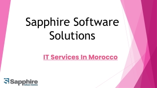 IT services in Morocco