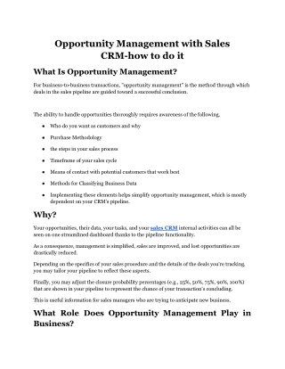 Opportunity management with sales CRM-how to do it.docx