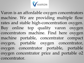 Best Oxygen Concentrator