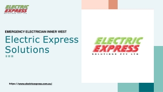 Emergency Electrician Inner West | Electric Express Solutions