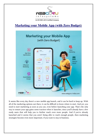 Marketing your Mobile App (with Zero Budget)