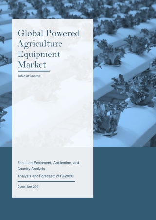 Global Powered Agriculture Equipment Market