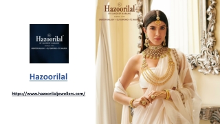 Hazoorilal