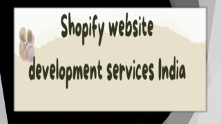 Shopify website devlopment service in India