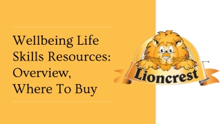 Wellbeing Life Skills Resources: Overview, Benefits, and Where To Buy
