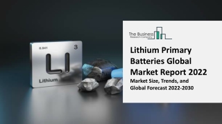 Lithium Primary Batteries Market Size, Share, Outlook, By Product Type, By Type, By Technology, By Application, Regional