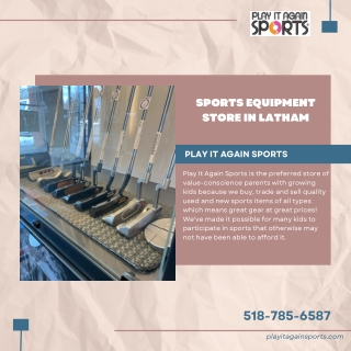 Sports equipment Store in Latham