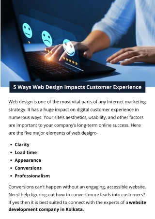 5 Ways Web Design Impacts Customer Experience