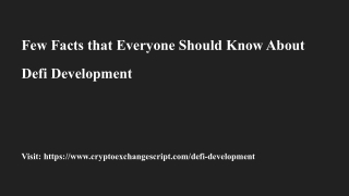 Decentralized Finance Development To Build Revolution in Modern Era