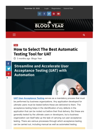 How to Select The Best Automatic Testing Tool for UAT