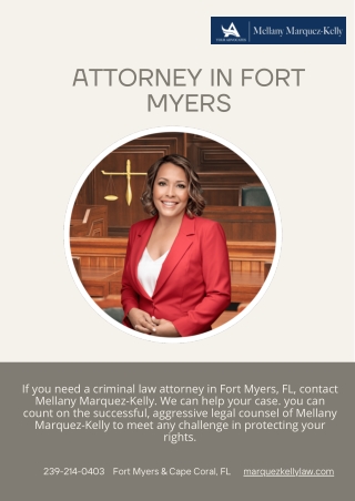 Attorney In Fort Myers | Marquez-Kelly Law