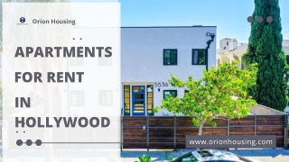 Why choose apartments for rent in Hollywood California?