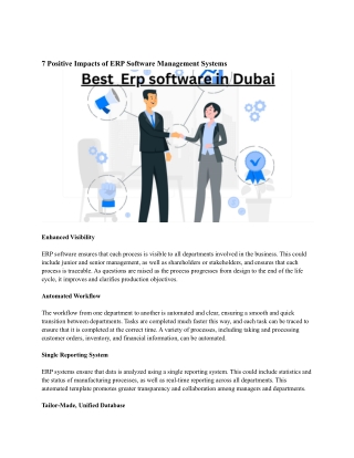 Best Erp software in Dubai