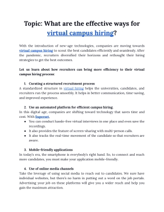 PDF _ What are the effective ways for virtual hiring!
