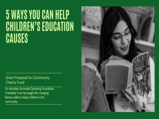 5 Ways You Can Help Children’s Education Causes