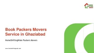 Book Packers Movers Service in Vasundhara, Ghaziabad