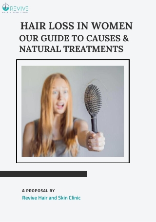 Hair Loss in Women, Its Causes & Cure