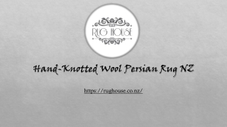 Hand-Knotted Wool Persian Rug NZ