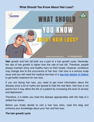 What Should You Know About Hair Loss_.docx