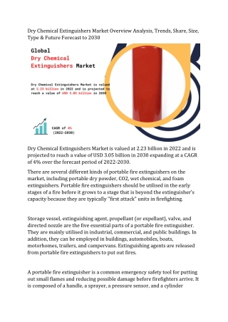 Dry Chemical Extinguishers Market