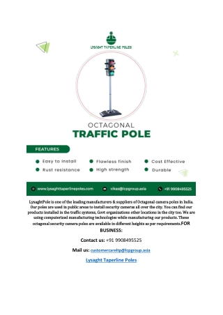 Best traffic light poles manufacturers
