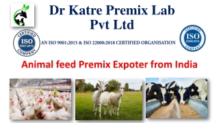 Animal feed Premix Expoter from India