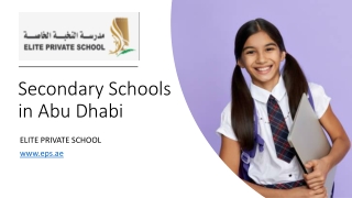 Secondary Schools in Abu Dhabi