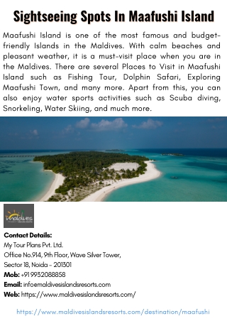 Places to Visit in Maafushi Island