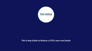 The 9-step Guide to Reduce a CFO’s year-end hassle
