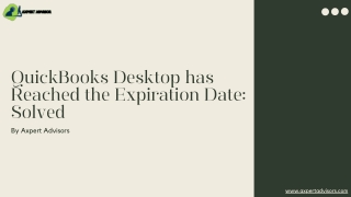 QuickBooks Desktop has Reached the Expiration Date Solved