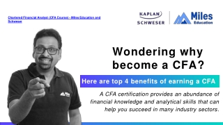 Here are the top 4 benefits of earning a CFA