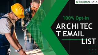 Buy 100% Opt-In Architect Contacts In US