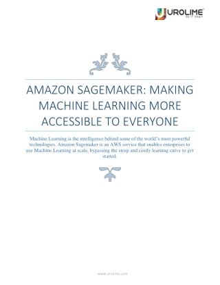 Amazon Sagemaker: making machine learning more accessible to everyone