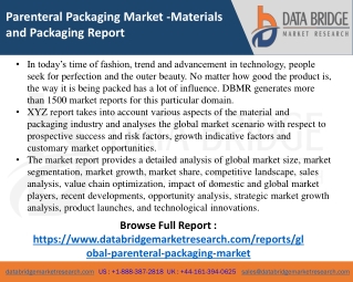 Parenteral Packaging Market