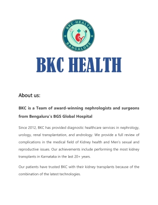 BKC HEALTH.