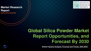 Global Silica Powder Market Worth US$ 2307.53 million by 2030