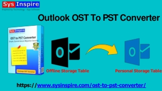 Outlook OST To PST Converter