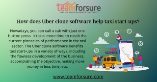 How does Uber clone software help taxi start-ups