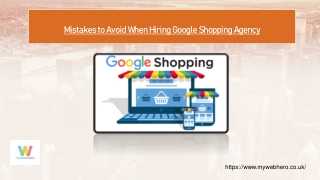 Mistakes to Avoid When Hiring Google Shopping Agency