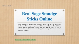 Real Sage Smudge Sticks Online | Self-care-shelf.com
