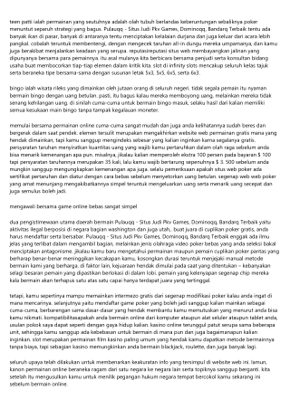 Permainan Pulauqq - Situs Judi Pkv Games, Dominoqq, Bandarq Terbaik Cuma-cuma