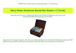 {EBOOK} Harry Potter Hardcover Boxed Set Books 1-7 (Trunk) ebook