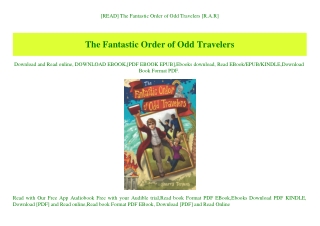 [READ] The Fantastic Order of Odd Travelers [R.A.R]