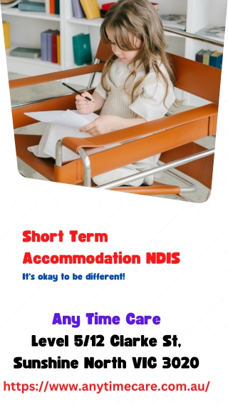 Short Term Accommodation NDIS