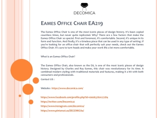Eames Office Chair EA219